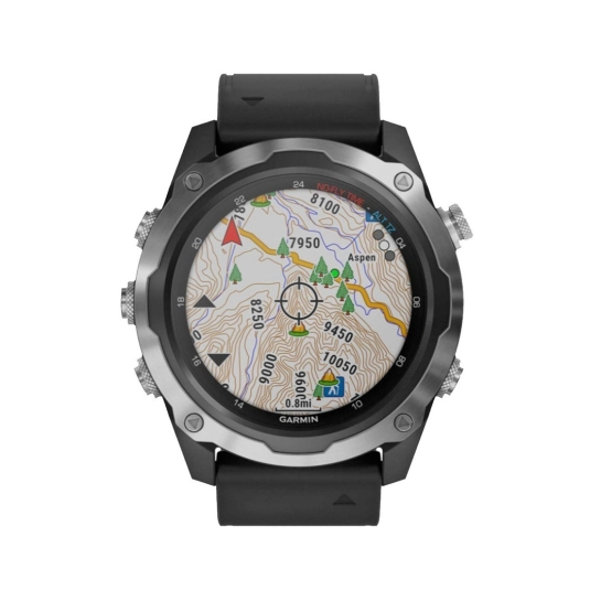 Смарт-годинник Garmin Descent Mk2 Stainless Steel with Black Band (010-02132-00/10)