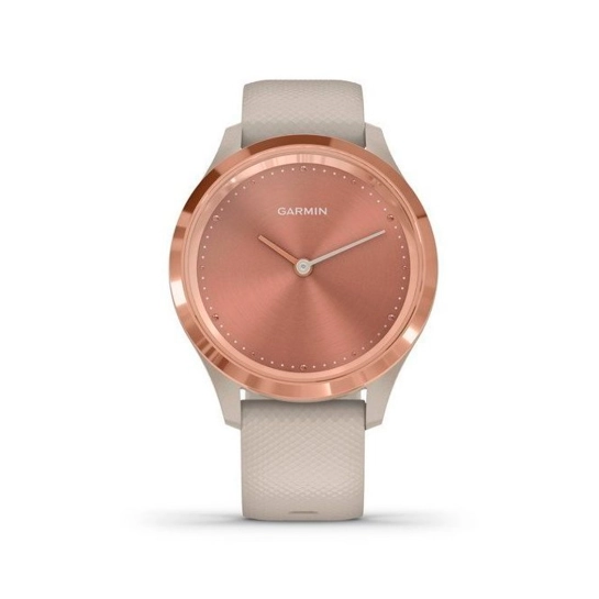 Смарт-годинник Garmin Vivomove 3s Rose Gold Stainless Steel Bezel w. Light Sand and Silicone B