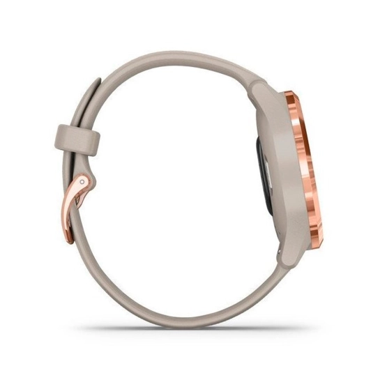 Смарт-годинник Garmin Vivomove 3s Rose Gold Stainless Steel Bezel w. Light Sand and Silicone B
