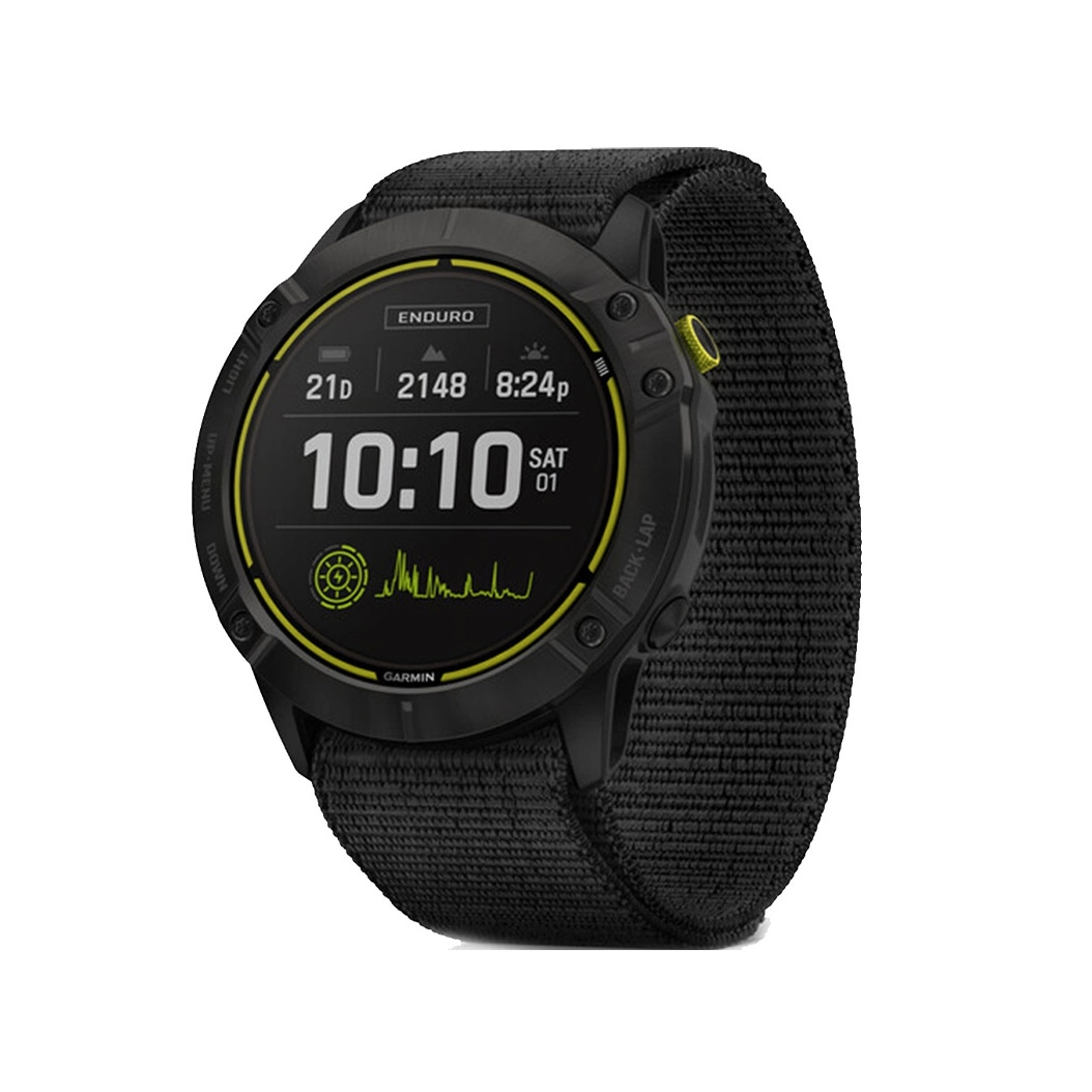 Смарт-годинник Garmin Enduro Carbon Grey DLC Titanium with Black UltraFit Nylon Strap