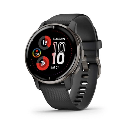 Смарт-годинник Garmin Venu 2 Plus Slate Stainless Steel Bezel