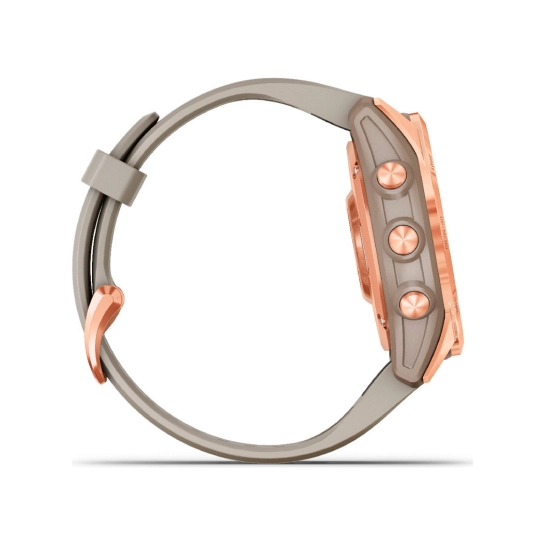 Смарт-годинник Garmin Fenix 7S Solar Rose Gold with Light Sand Band