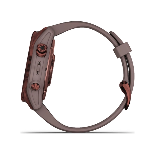 Смарт-годинник Garmin Fenix 7S Sapphire Solar Dark Bronze Titanium w. Shale G. Band