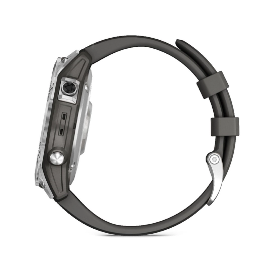 Смарт-годинник Garmin Fenix 7 Silver with Graphite Band
