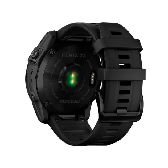 Смарт-годинник Garmin Fenix 7X Sapphire Solar Black DLC Titanium w. Black Band