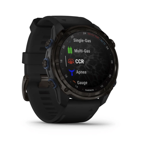 Смарт-годинник Garmin Descent MK3i 51mm Carbon Gray DLC Titanium with Black Silicone Band (010-02752-10/11)