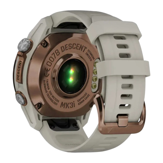 Смарт-годинник Garmin Descent Mk3i 43 mm Bronze PVD Titanium with French Gray Silicone Band (010-02753-13/14)