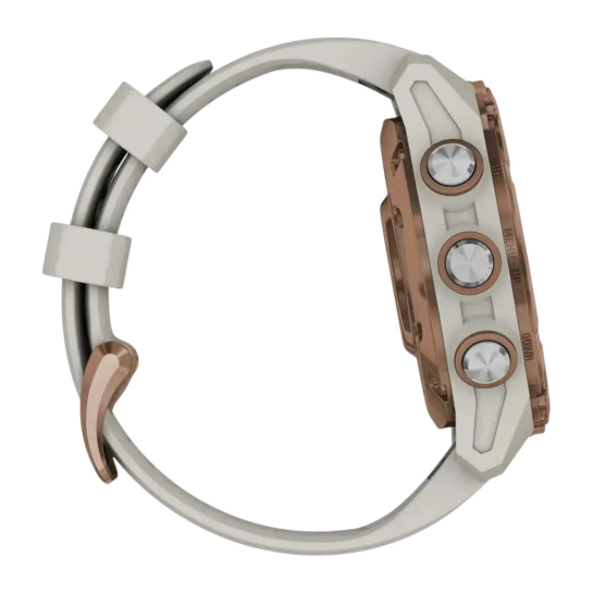 Смарт-годинник Garmin Descent Mk3i 43 mm Bronze PVD Titanium with French Gray Silicone Band (010-02753-13/14)
