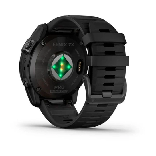Смарт-годинник Garmin Fenix 7X Pro Sapphire Solar Carbon G. DLC Tit. with Black Band