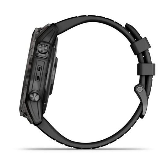 Смарт-годинник Garmin Fenix 7X Pro Sapphire Solar Carbon G. DLC Tit. with Black Band