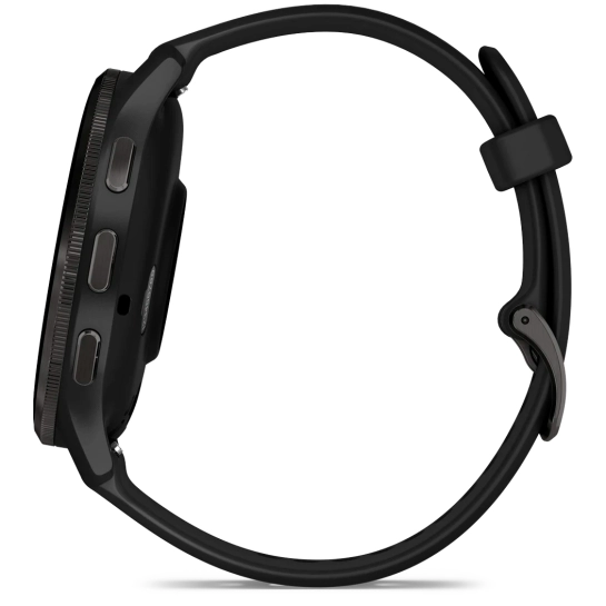 Смарт-годинник Garmin Venu 3 Slate Stainless Steel Bezel with Black Case and Silicone Band (010-02784-01/51)