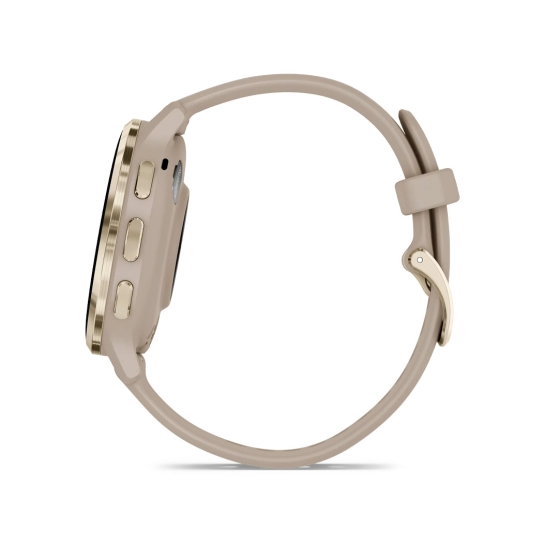 Смарт-годинник Garmin Venu 3S Soft Gold Stainless Steel Bezel with French Gray Case and Silicone Band