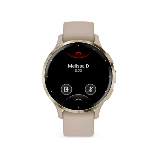 Смарт-годинник Garmin Venu 3S Soft Gold Stainless Steel Bezel with French Gray Case and Silicone Band