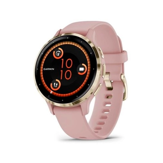 Смарт-годинник Garmin Venu 3S Soft Gold Stainless Steel Bezel with Dust Rose Case and Silicone Band