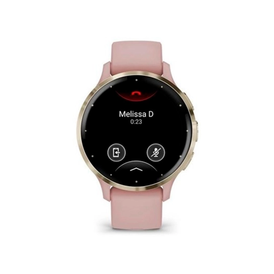 Смарт-годинник Garmin Venu 3S Soft Gold Stainless Steel Bezel with Dust Rose Case and Silicone Band