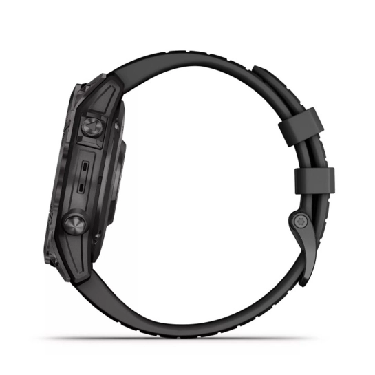 Смарт-годинник Garmin Epix Pro Gen 2 Sapphire Edition 47мм Carbon Gray DLC Titanium with Black Band (010-02803-10/11)