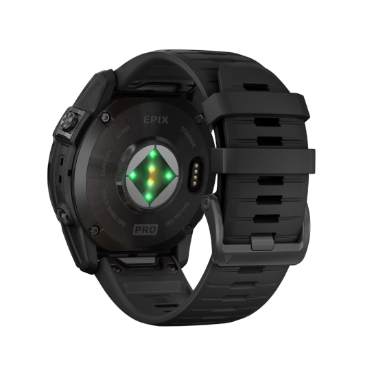Смарт-годинник Garmin Epix Pro Gen 2 Sapphire Edition 51mm Carbon Gray DLC Titanium with Black Band (010-02804-00/01)
