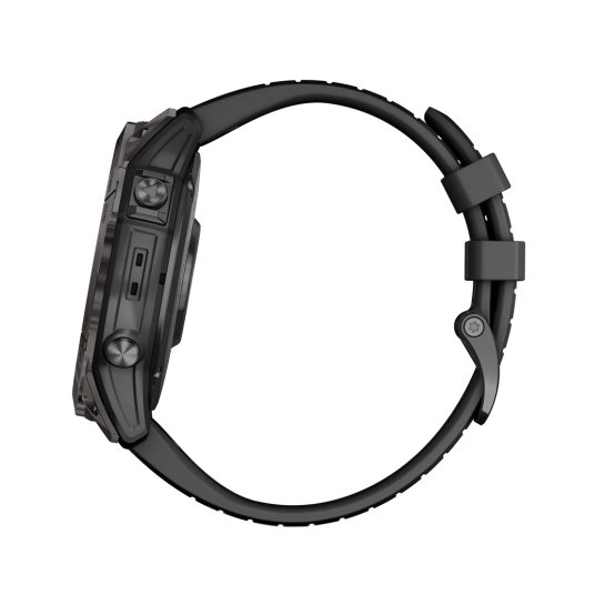 Смарт-годинник Garmin Epix Pro Gen 2 Sapphire Edition 51mm Carbon Gray DLC Titanium with Black Band (010-02804-00/01)