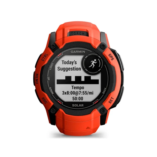 Смарт-годинник Garmin Instinct 2X Solar Flame Red