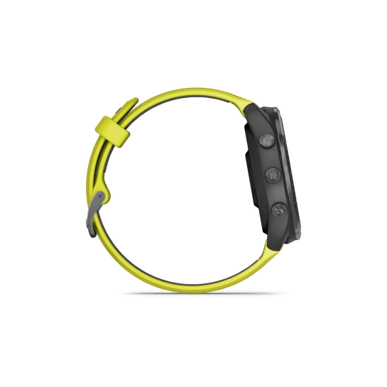 Смарт-годинник Garmin Forerunner 965 Carbon Gray DLC Titanium Bezel with Black Case and Amp Yellow/Black Silicone Band (010-02809-02/12)