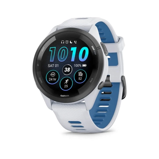 Смарт-годинник Garmin Forerunner 265 Black Bezel w. Whitestone Case and Whitestone/Tidal Blue S. Band