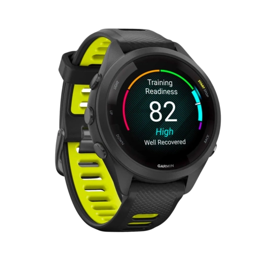 Смарт-годинник Garmin Forerunner 265S Black Bezel and Case w. Black/Amp Yellow S. Band