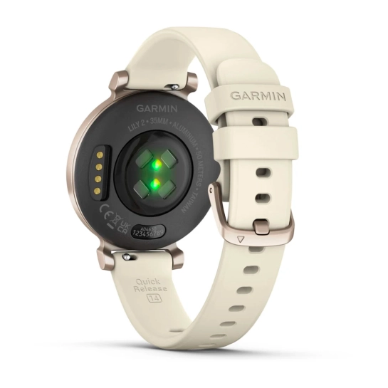 Смарт-годинник Garmin Lily 2 Cream Gold with Coconut Silicone Band
