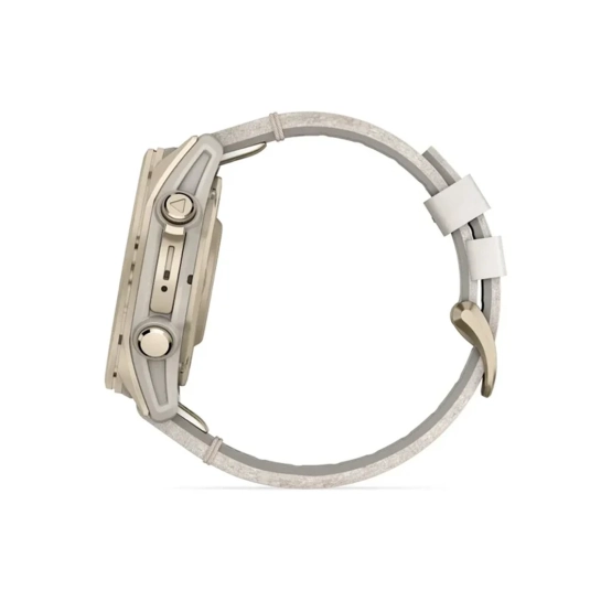 Смарт-годинник Garmin Fenix 8 AMOLED 43mm Sapphire Soft Gold with Limestone Leather Band
