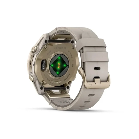 Смарт-годинник Garmin Fenix 8 AMOLED 43mm Sapphire Soft Gold with Limestone Leather Band
