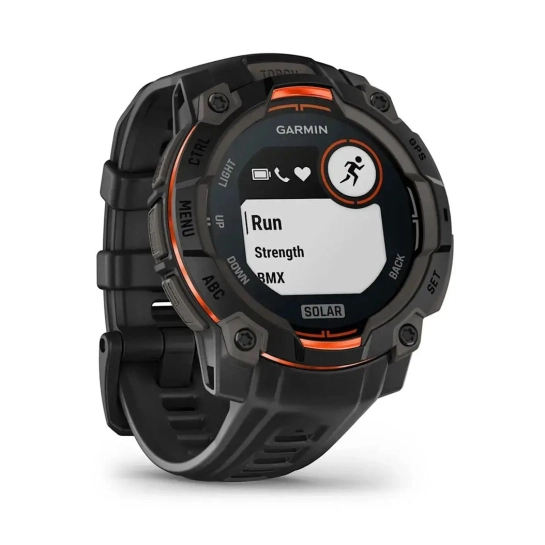 Смарт-годинник Garmin Instinct 3 45mm Solar Black with Black Band (010-02934-00)