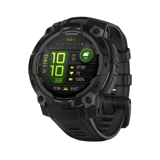 Смарт-годинник Garmin Instinct 3 45mm AMOLED Black with Black Band (010-02936-00)