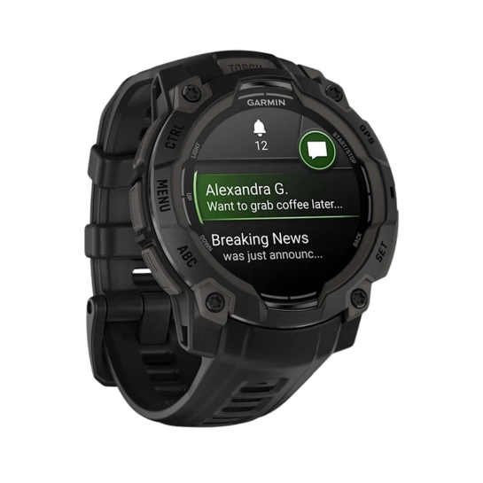 Смарт-годинник Garmin Instinct 3 45mm AMOLED Black with Black Band (010-02936-00)