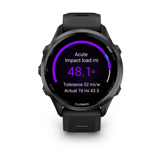 Смарт-годинник Garmin Forerunner 970 Carbon Gray DLC Titanium w. Black Case and Black/Translucent W. Band (010-02969-00/10)