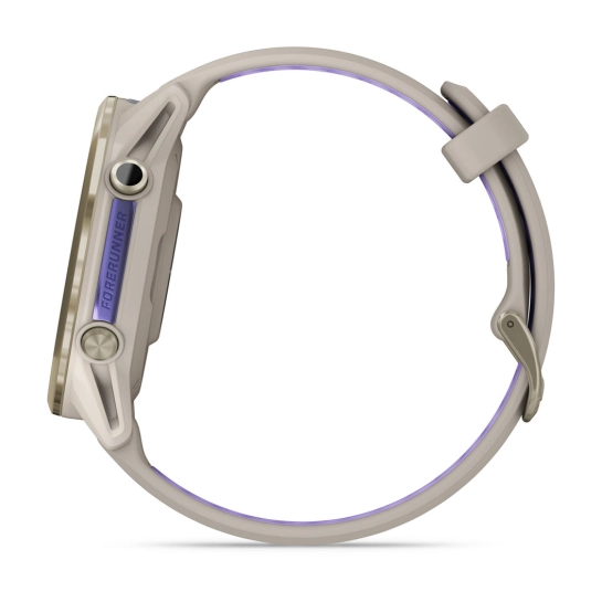 Смарт-годинник Garmin Forerunner 970 Soft Gold Titanium w. French Gray C. and French Gray/T. Indigo Band (010-02969-02/12)