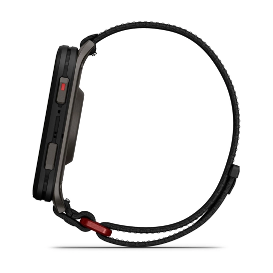 Смарт-годинник Garmin Venu X1 Black with Slate Titanium Caseback and Black ComfortFit Nylon Band (010-02980-00/02)