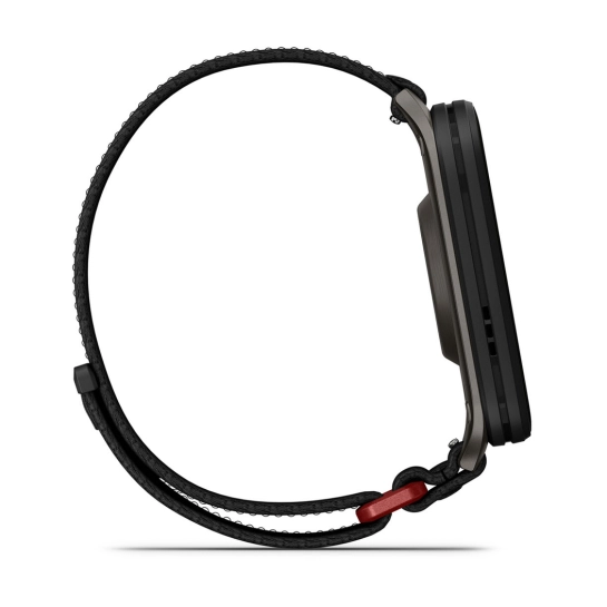 Смарт-годинник Garmin Venu X1 Black with Slate Titanium Caseback and Black ComfortFit Nylon Band (010-02980-00/02)