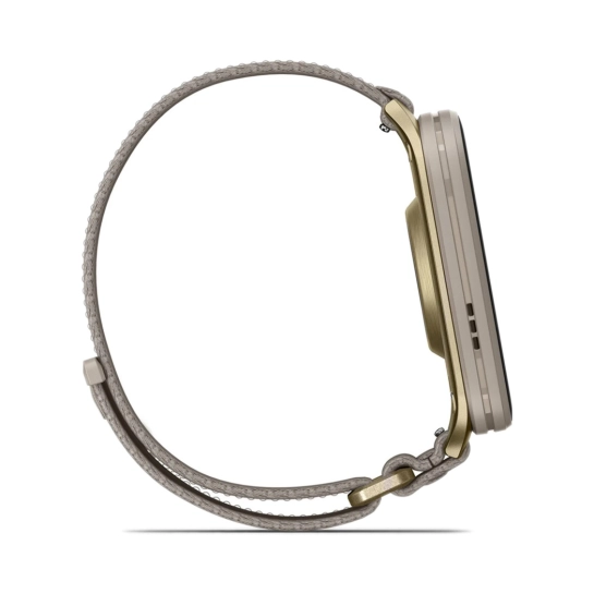 Смарт-годинник Garmin Venu X1 Soft Gold Titanium and French Grey Nylon (010-02980-33/08/09)