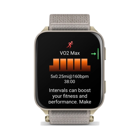 Смарт-годинник Garmin Venu X1 Soft Gold Titanium and French Grey Nylon (010-02980-33/08/09)