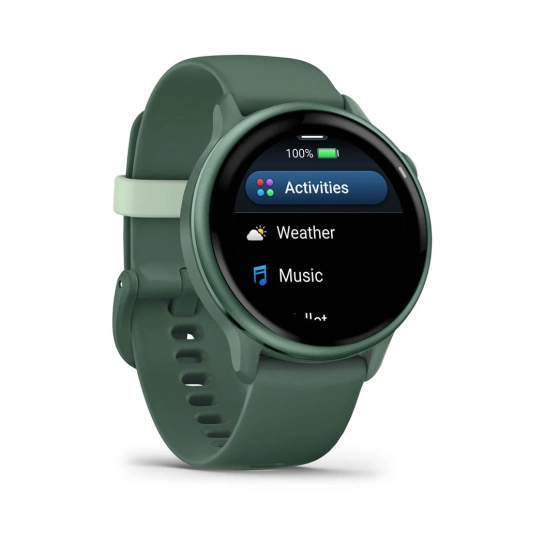 Смарт-годинник Garmin Vivoactive 6 Metallic Jasper Green with Jasper Green Band (010-02985-02)