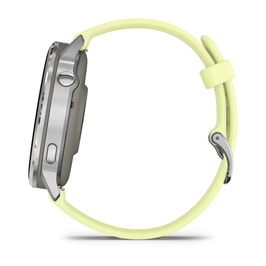 Смарт-годинник Garmin Venu 4 45 mm Silver with Citron Silicone Band (010-03014-02)