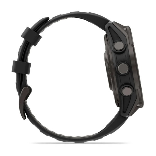 Смарт-годинник Garmin Fenix 8 Pro 47 mm AMOLED Carbon Gray DLC Titanium with Black/Pebble Gray (010-03198-00/01)