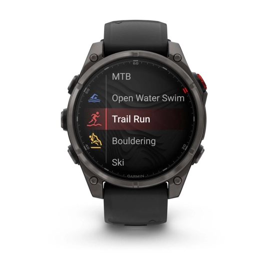 Смарт-годинник Garmin Fenix 8 Pro 47 mm AMOLED Carbon Gray DLC Titanium with Black/Pebble Gray (010-03198-00/01)