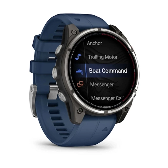 Смарт-годинник Garmin Fenix 8 Pro 47 mm AMOLED Marine GPS Titanium with Blue Silicone Band (010-03198-50)
