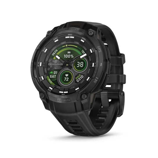 Смарт-годинник Garmin Instinct Crossover AMOLED Tactical Edition Black (010-03398-02/42)