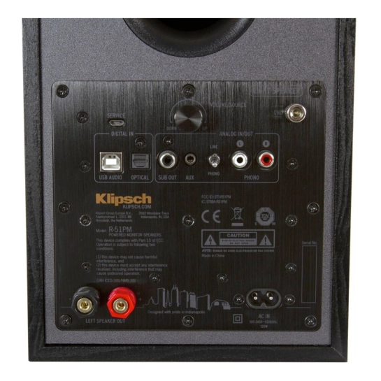 Полочна акустика KLIPSCH R-51PM EUA Black