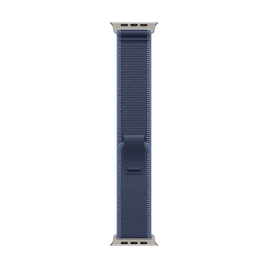 Apple 49mm Trail Loop - M/L Ремінець Trail Loop - Natural Titanium Finish Blue/Bright Blue за Apple Watch 44 mmApple Watch 45 mmApple Watch 46 mmApple Watch 49 mm 44/45/46/49 mm