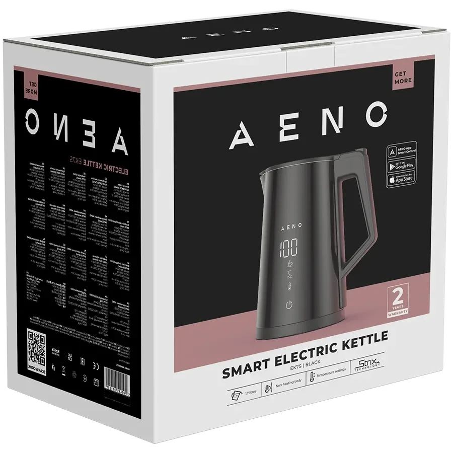 AENO EK7S Чайники (1.7 л), Чорний