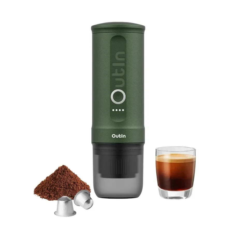 Портативна кавоварка OUTIN Forest Green OTEM-01-FG
