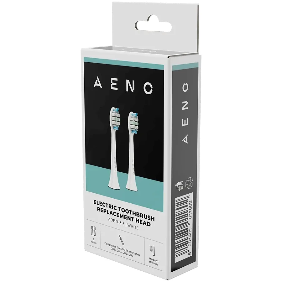 Насадка для зубної щітки AENO DB3/DB5 White (ADBTH3-5)