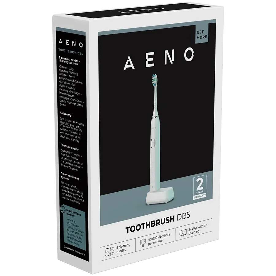 AENO DB5 Зубна щітка, Sonic, Білий